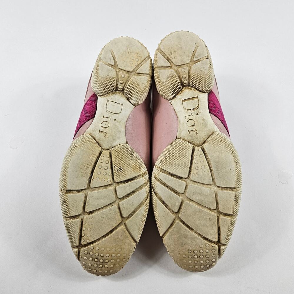 Y2k Christian Dior Sneakers Pink Metal Dior Lace Plate - Size 38 (8) - Picture 7 of 8